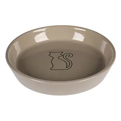 Flamingo Futter- und Trinknapf Auri rund taupe