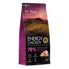 Profine Energy Chicken sausas maistas šunims 12 kg