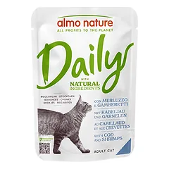 Almo Nature Daily menkės ir krevečių konservai suaugusiems katėms, 70 g