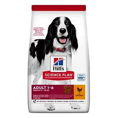 Hill’s Science Plan Medium Adult 1-6 Sausas pašaras saugusiems vidutinių veislių šunims 14 kg