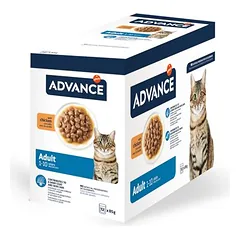 Advance Feline Adult su višta, drėgnas maistas katėms — 2 nuotrauka
