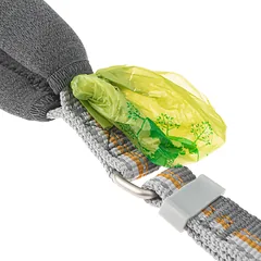 Hurtta reguliuojamas pavadėlis Eco Blackberry - reguliuojamas pavadėlis su paminkštinta rankena, pilka - medaus spalva. — 2 nuotrauka