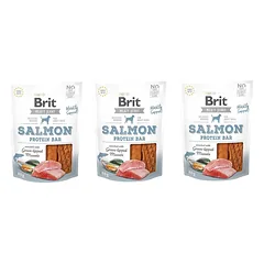 BRIT Jerky Snack Salmon 3x80g