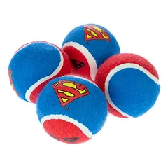 WARNER BROS DC Superman teniso kamuoliukų rinkinys, 4 vnt. (po Ø 6,3 cm) — 2 nuotrauka