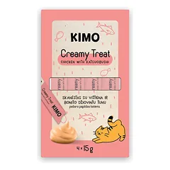 Kimo Creamy Chicken Katsoubushi tyrėlių skanėstai katėms