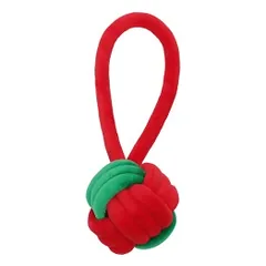 Nobleza kalėdinė virvė su kamuoliuku žaislas šunims, 24 cm