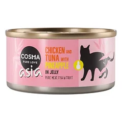 Cosma Asia Fruit drebučiuose, drėgnas maistas katėms 6 x 170 g — 4 nuotrauka