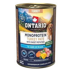 Ontario Adult Monoprotein Kalakutienos paštetas su Batatais 400g