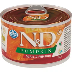 FARMINA N&D Pumpkin & Quail konservai su pupelėmis ir moliūgais 140 g