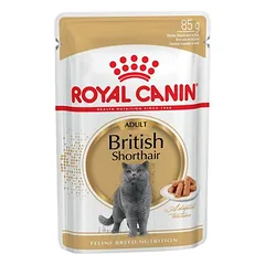 Royal Canin British Shorthair Adult padaže, drėgnas maistas katėms, Sparpaket: 24 x 85 g — 2 nuotrauka