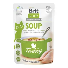 Brit Care Cat Soup Turkey sriuba su kalakutiena katėms 75g photo