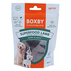 BOXBY SUPERFOOD LAMB skanėstai šunims 120g