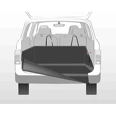 Trixie Car Boot Cover kilimėlis šunims, bagažinės apsaugai, neslystantis, juoda, 1.64 x 1.25 m — 2 nuotrauka