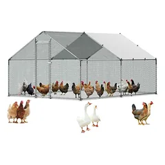 Metalinė vištidė VEVOR JD342, 1 durys, 3 × 4 × 2 m