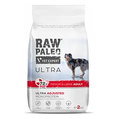 Raw Paleo Dog Ultra Medium & Large Adult Beef 2 kg barība suņiem
