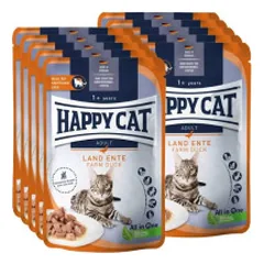 Happy Cat guliašas katėms su antiena LandEnte, 10x85 g