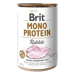 Brit Care Mono Protein Rabbit šlapias maistas šunims su triušiena mėsa, 400 g