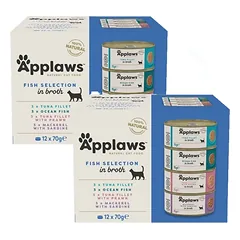 Applaws Multipack Žuvies rinkinys sultinyje 48x70g SKARDINĖ