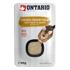 Ontario Adult Creamy Soup su vištiena, sriuba katėms 40 g parduotuvėje akvanamai.lt