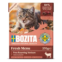 Konservai katėms Bozita Cat Sterilised su žveriena, 370 g