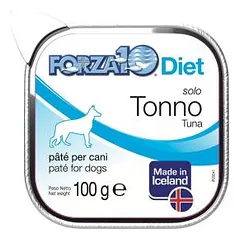 Forza10 Solo Diet Tuna drėgnas maistas šunims, su maisto netoleravimu ir alergijomis, 100 g nuotrauka