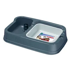 Georplast maisto ir vandens dozatorius 34 x 20,5 x 7 h cm, įvairių spalvų — 2 nuotrauka