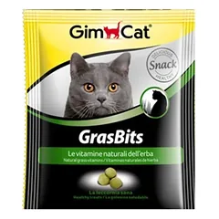 GimCat Grasbits skanėstai katėms su žole 15 g