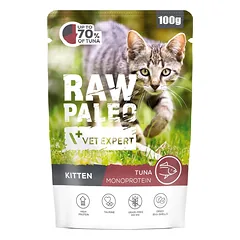 RAW PALEO Monoprotein Kitten Tuna 100 g kačiukams su tunu