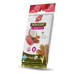 FARMINA N&D Quinoa Dental Treat Skin Coat Duck Medium/Maxi 100 g (7 vnt.) dantų skanėstų vidutiniams ir dideliems šunims