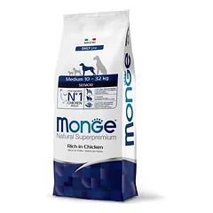 Monge Natural Superpremium Medium Senior Huhn