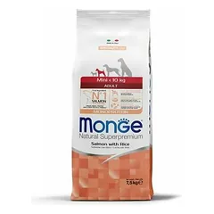 Monge Mini Adult Monoprotein su lašiša ir ryžiais, sausas maistas šunims 7,5 kg