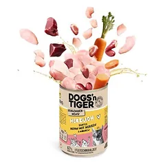 Dogs'n Tiger Schlemmermenü drėgnas maistas katėms 6 x 400 g — 4 nuotrauka