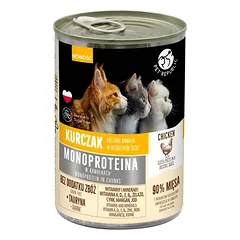 PetRepublic vištienos monoproteinų ėdalas katėms, gabalėliai padaže 400g nuotrauka