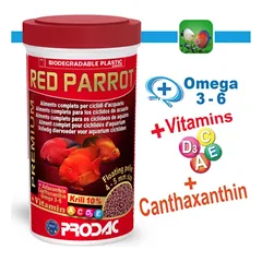 PRODAC RED PARROT granulės raudonoms žuvims 250ml 110g