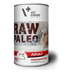 Raw Paleo Adult Beef monoproteininis be grūdų konservai suaugusiems šunims, 400 g