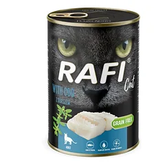 RAFI Cat Adult Mix 6x400 g skonių su menke ir vištiena, šlapias maistas katėms