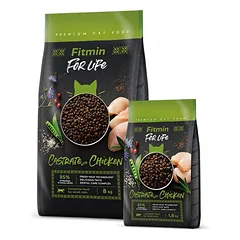 Fitmin for Life Castrate Chicken sausas maistas katėms