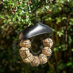 TIAKI metalinis zylių lesalo rutuliukų žiedas, Ø 23,5 x H 8 cm — 2 nuotrauka
