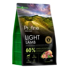 Profine Light Lamb sausas maistas šunims su ėriena 3 kg