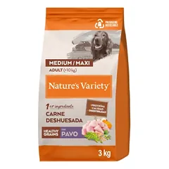 Nature's Variety Healthy Grain Med/Maxi Adult sausas maistas vidutinių ir didelių veislių šunims su kalakutiena, 3 kg
