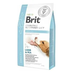 Brit GF Veterinary Diets Dog Obesity sausas pašaras šunims 2 kg (galiojimas iki 2026.05.20)