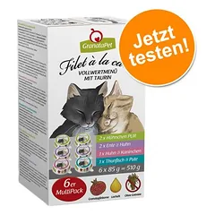 GranataPet Filet à la carte bandomasis rinkinys, drėgnas maistas katėms