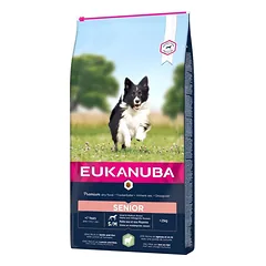 Eukanuba Senior S/M visavertis pašaras senyviems šunims su ėriena ir ryžiais 12kg