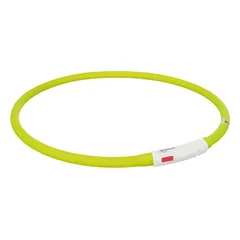 TRIXIE LED antkaklis USB, silikonas, XS-XL 70cm/10mm, žalias