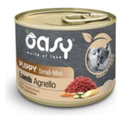 Oasy Grain Free Puppy Small & Mini Lamb konservai su ėriena šuniukams - Pet24