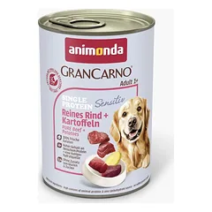 Animonda GranCarno Adult Sensitive Beef + Potato: konservai jautriems šunims su gryna jautiena ir bulvėmis, 400 g — 3 nuotrauka