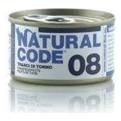 Natural Code 08 drėgnas maistas suaugusioms katėms su tuno gabaliukais, 85 g nuotrauka