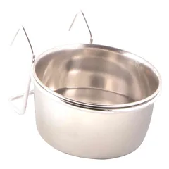 TRIXIE Dubenėlis paukščiams, nerūd. plienas su laikikliu, 150 ml/7 cm