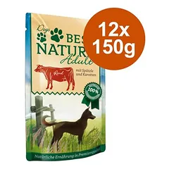 Best Nature Adult Dog drėgnas maistas šunims 12 x 150 g