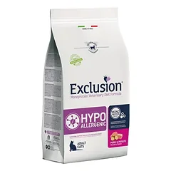 Exclusion Hypoallergenic maistas katėms su kiauliena ir bulvėmis 1.5 kg